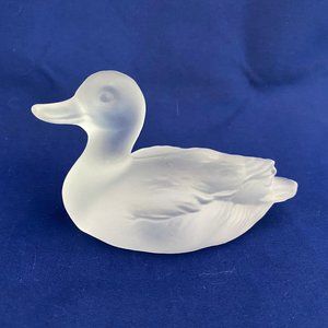 Goebel Eden Gallery Satin Crystal Duck Collectible